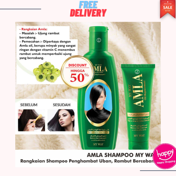 ✔️FLA⚡H⚡ALE✔️ SHAMPOO UBAN / SHAMPOO PENGHILANG UBAN AMLA MYWAY ✔️TERMURAH✔️