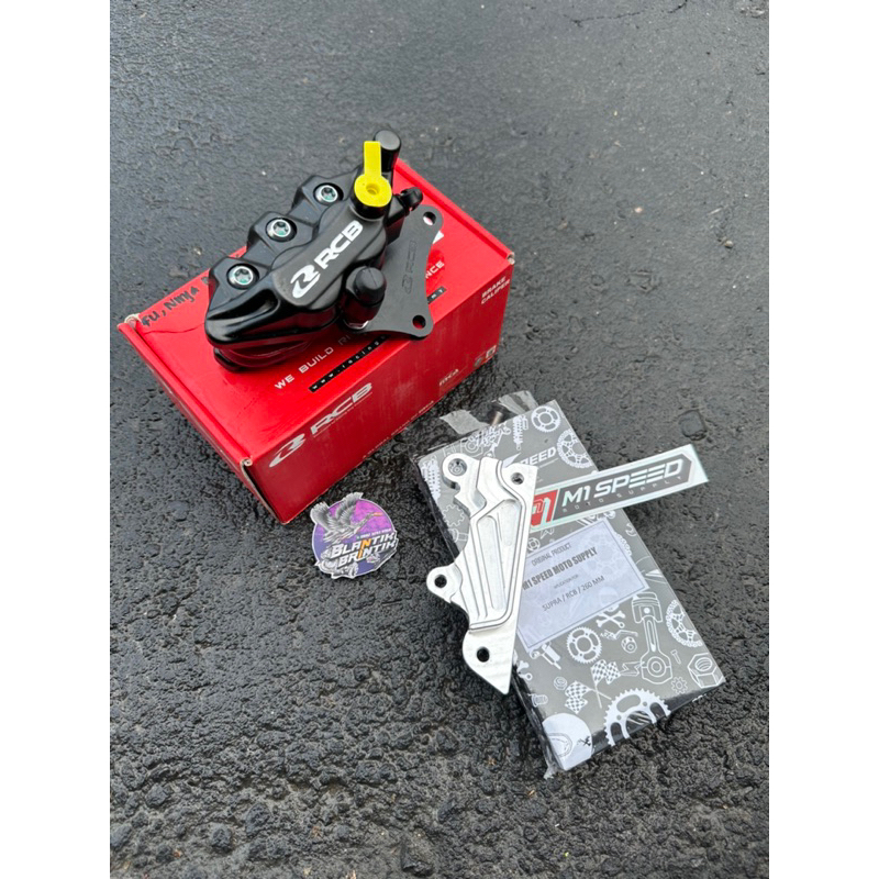 Breket kaliper rcb nissin2p pnp supra x supra 125 kharisma disc 260mm 267mm breket kaliper cnc skok 