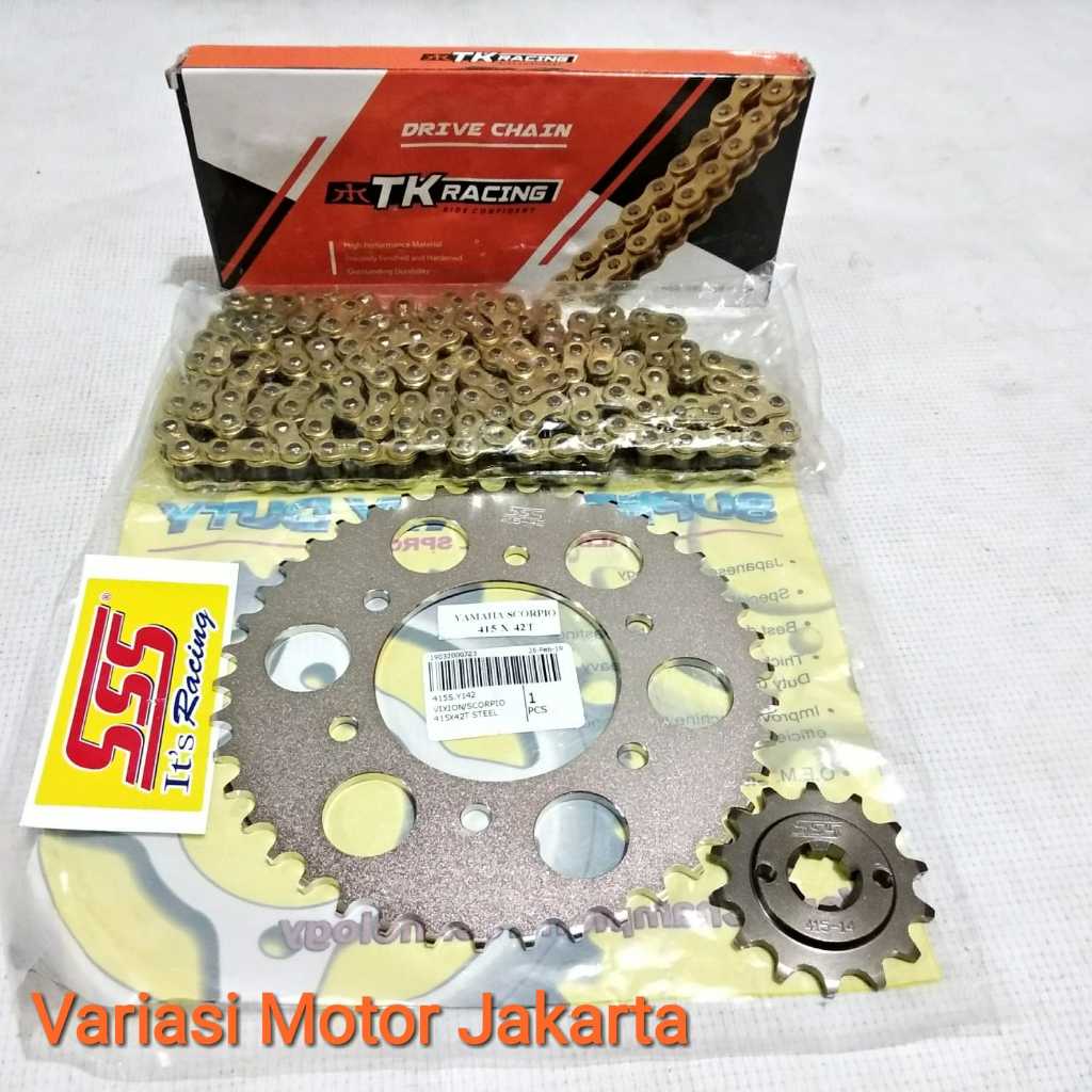 Gear Set SSS Vixion Mx King 415 HSL