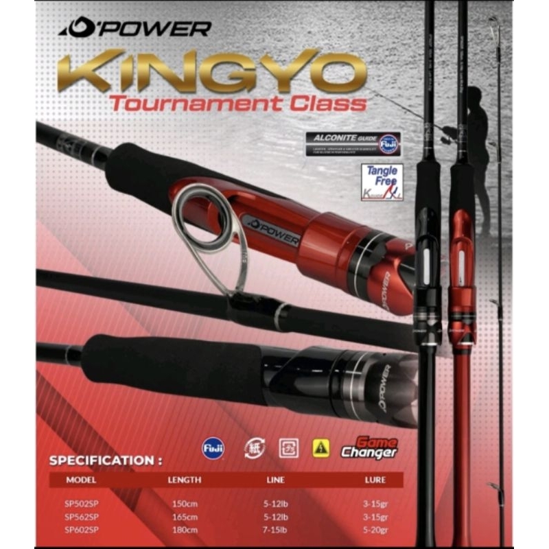 joran spining galatama Dpower Kingyo FUJI Carbon solid
