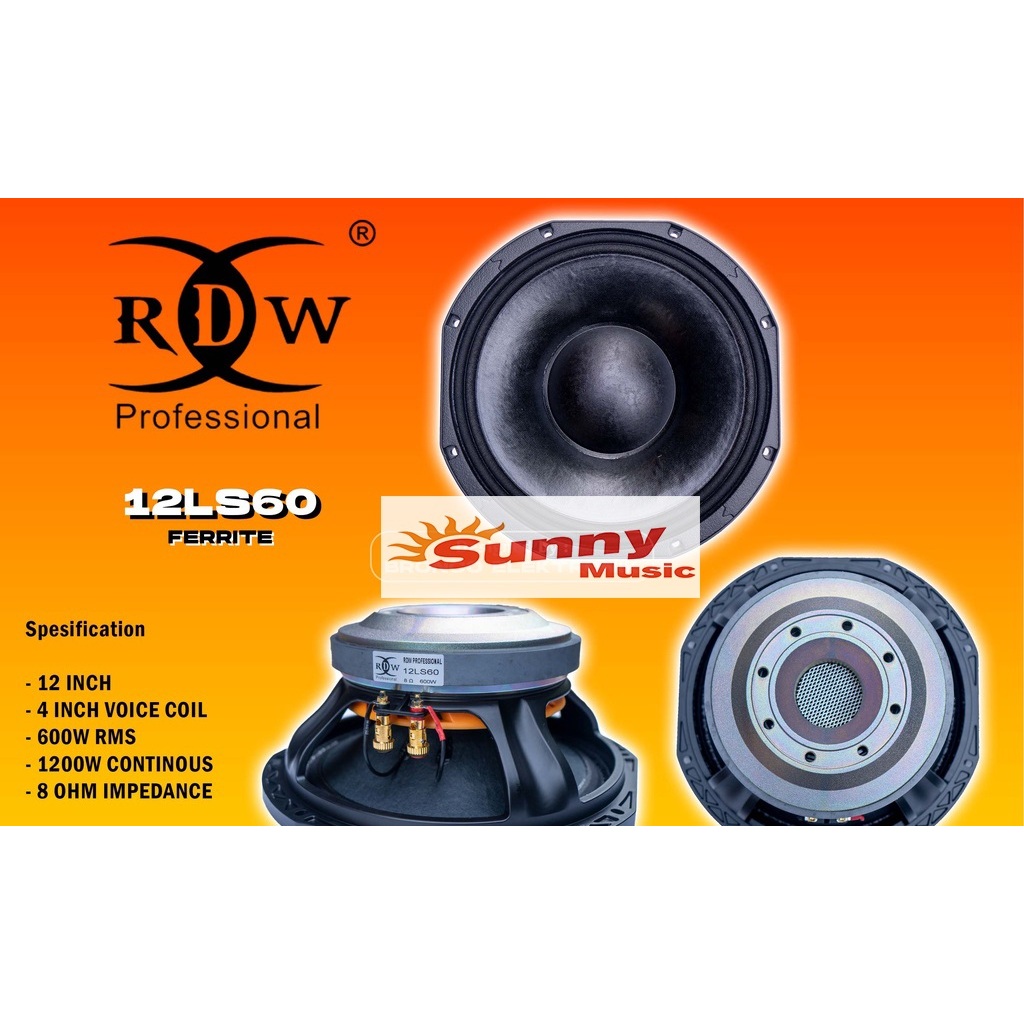 RDW 12LS60 Komponen Speaker 12 Inch 12 LS60 / 12 LS 60