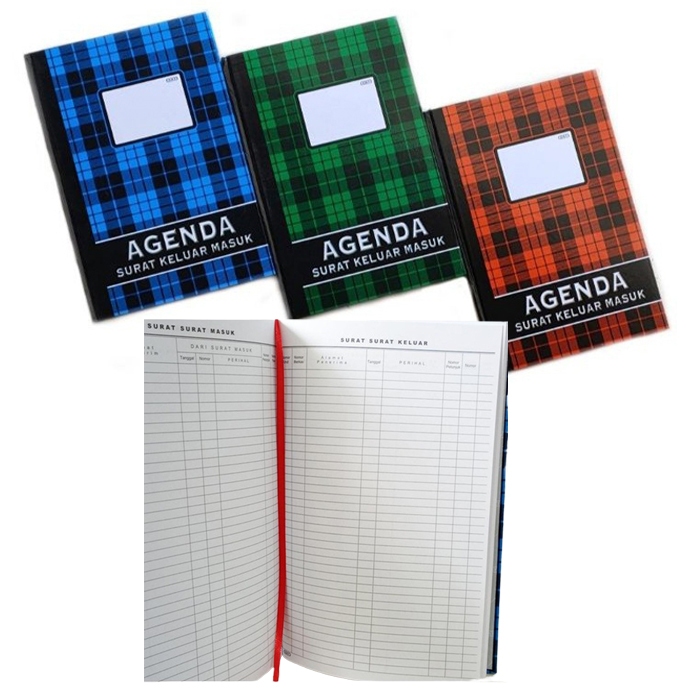 

Buku Folio Agenda Keluar Masuk 100 lbr Hardcover