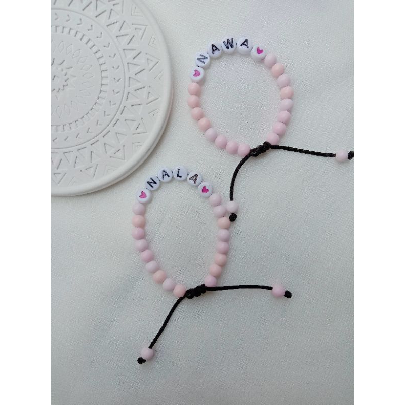 Gelang nama anak dan dewasa | gelang manik | gelang serut