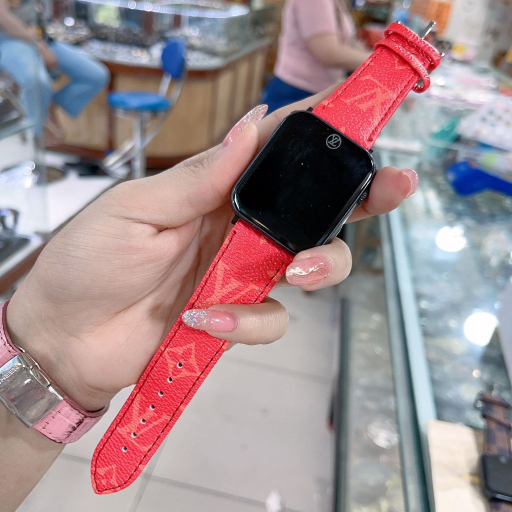 ( COD ) JAM TANGAN WANITA LV LED 40MM FREE BOX&KARTU