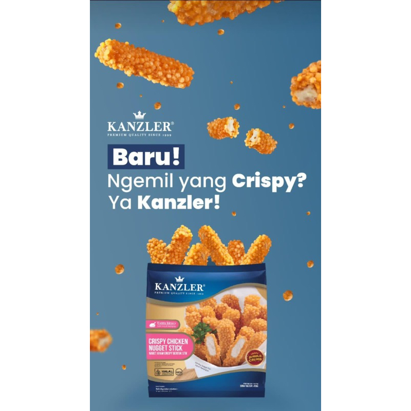 

Kanzler Crispy Chicken Nugget Stick 450 gr || Naget Viral