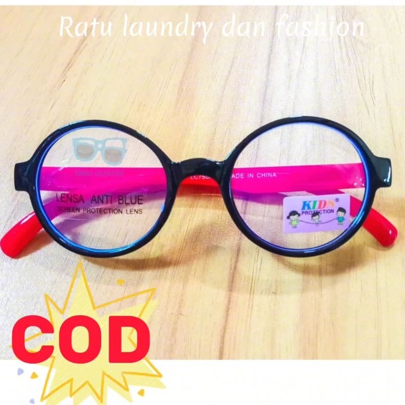 Kacamata bulat anak anti radiasi Hp/komputer