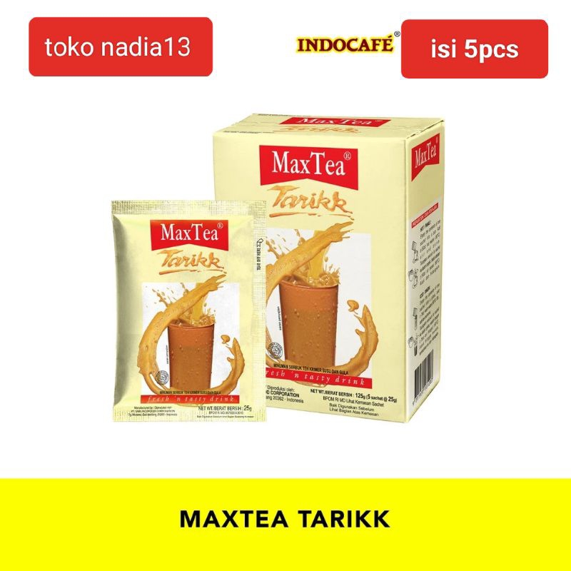 

MAX TEA tarik kotak isi 5pcs