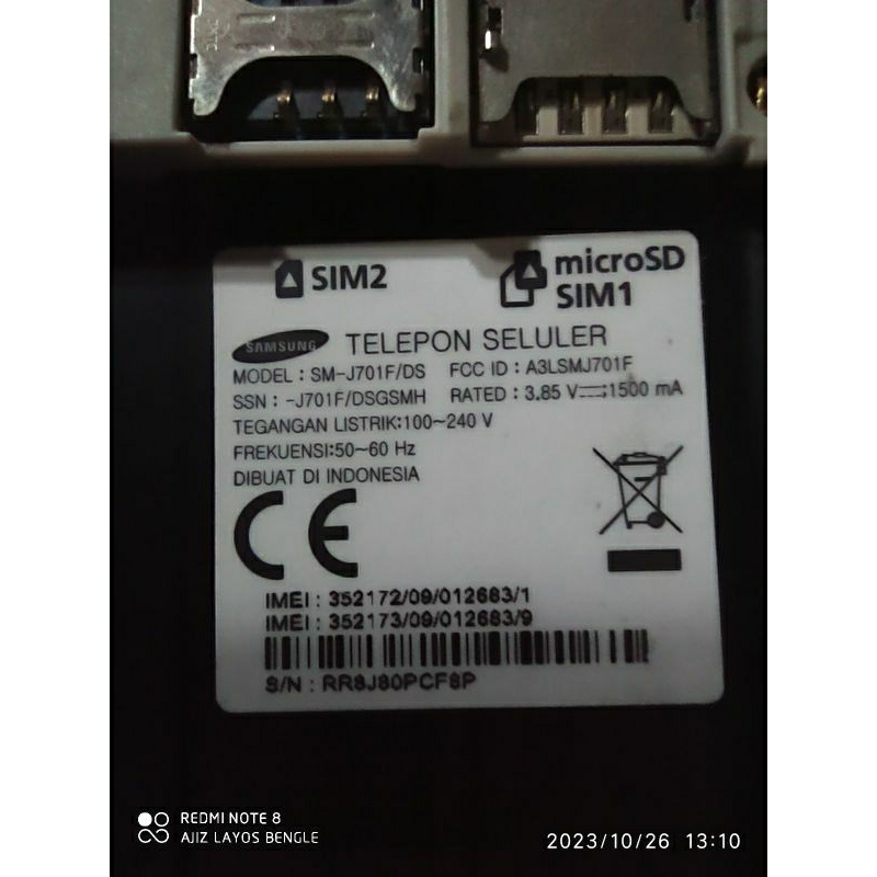 mesin /part  samsung J700f/J701f