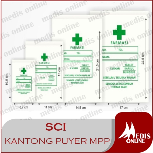 KANTONG OBAT MPP FARMASI SCI / KANTONG MPP SCI / KANTONG PUYER MPP / KANTONG OBAT / KANTONG FARMASI 
