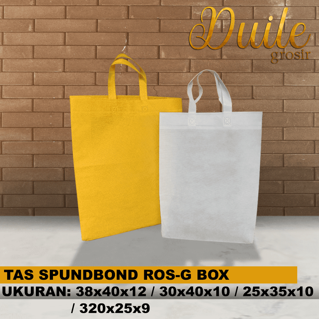 

Tas Spunbond Box / Tas Goodie Bag / Ukuran 30x40x10 (1 Lusin)
