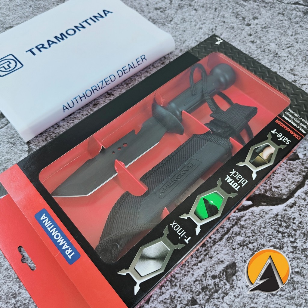 Tactical hunting knife pisau tramontina commander 6" original brazil 26104/106