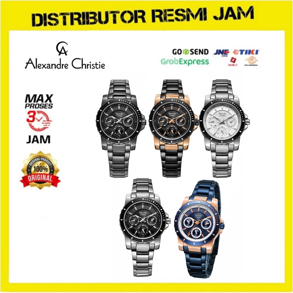 Jam Tangan Wanita Alexandre Christie AC 6141 BF AC6141 Stainless Steel