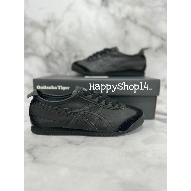 Sepatu Onitsuka Mexico 66 Triple Black / Full Black Free Kaos Kaki