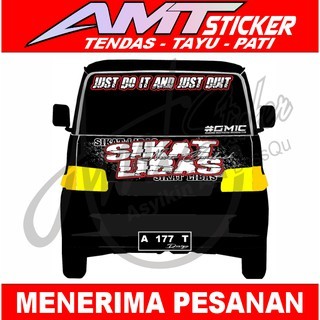 Stiker Decal Kabin Depan Pick Up - Sikat Ubas - Bisa Custom Desain