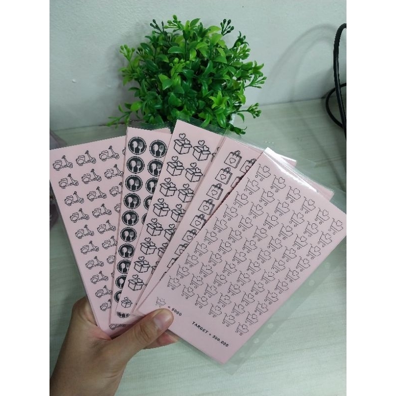 

Cash envelope kertas pink