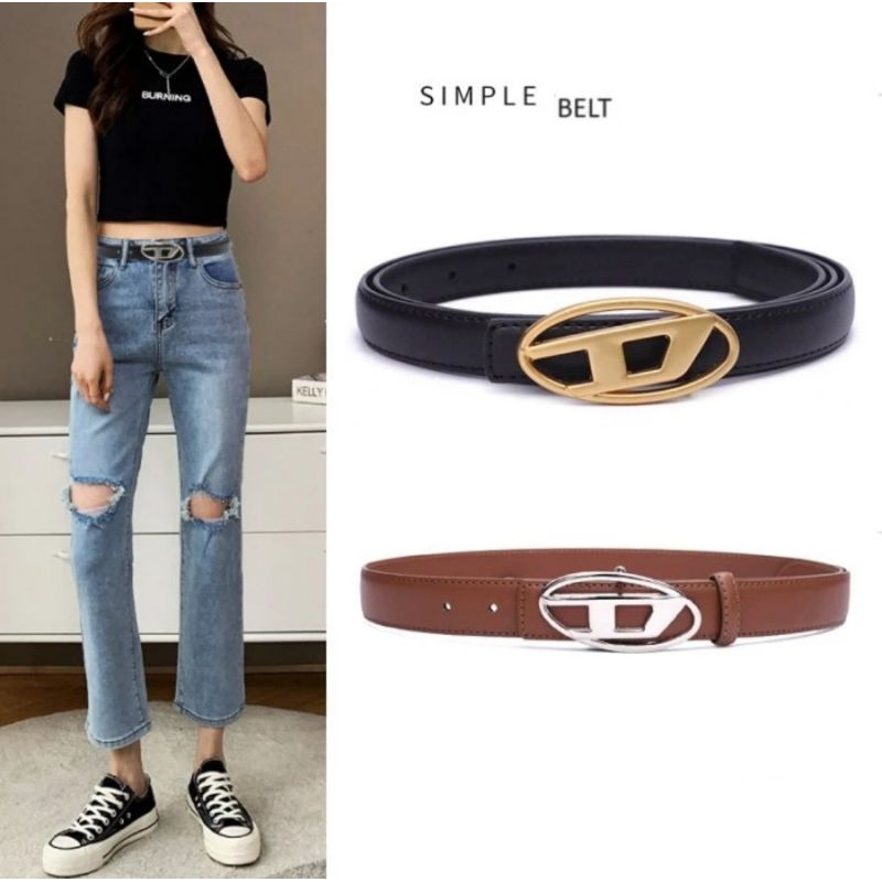 Ikat pinggang wanita kulit sapi asli Belt sabuk fashion