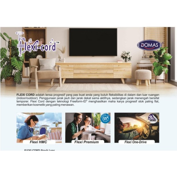 LENSA KACAMATA PROGRESIF FLEXI CORD SUPERSIN ANTI RADIASI (PRE-ORDER) DOMAS