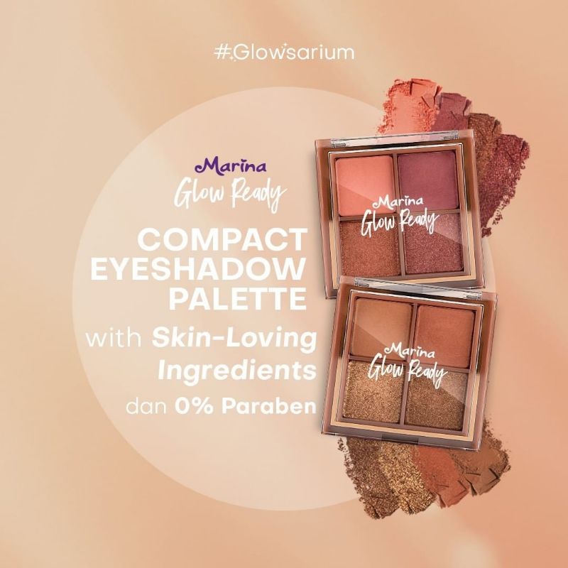 MARINA GLOW READY COMPACT EYESHADOW PALETTE