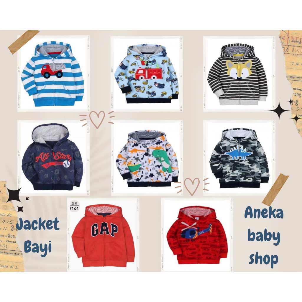 PROMO Jaket  Bayi / Jacket Bayi Laki-Laki Karakter Lucu