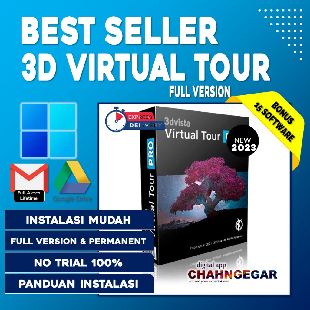 3DVista Virtual Tour Suite 2023 Full Version Lifetime Software 3D Vista 2023 panorama dan konten Vir
