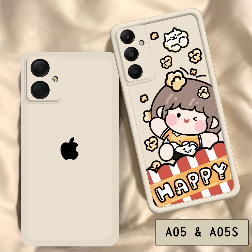Softcase Silikon Terbaru Samsung A05 dan Samsung A05S - Softcase Motif White Series [Motif DO-White]