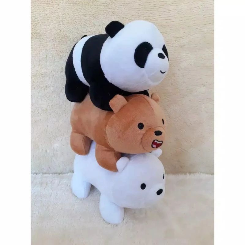 Boneka we are bare bears lengkap grizzly, panpan, ice bears