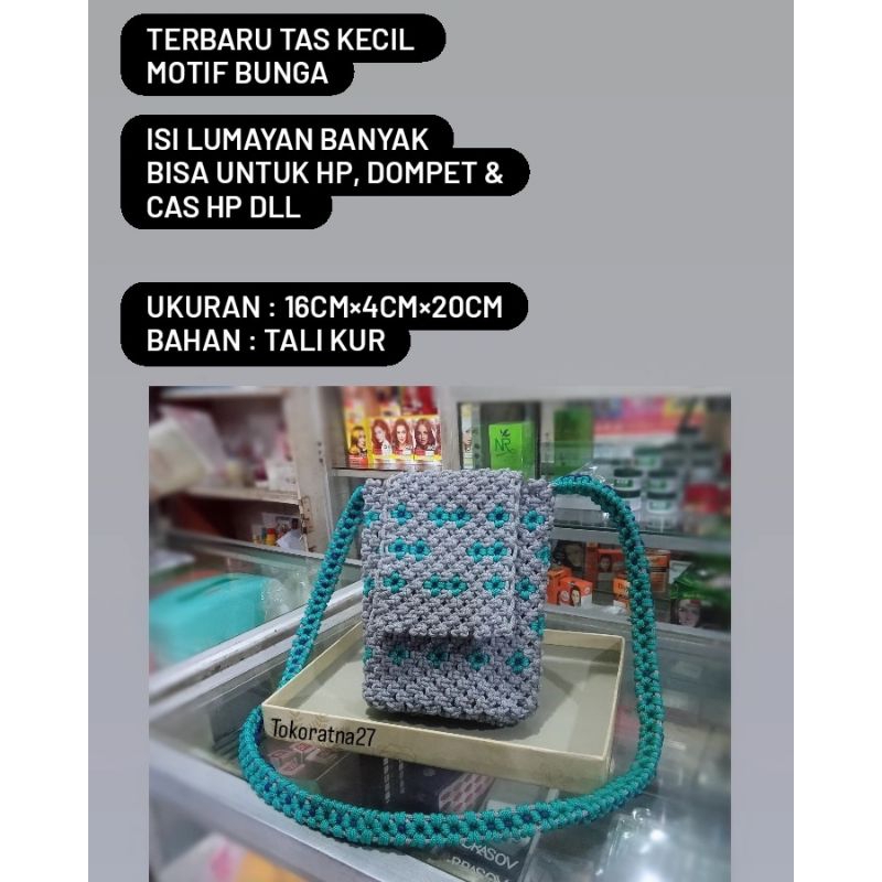Tas macrame tali kur Murah