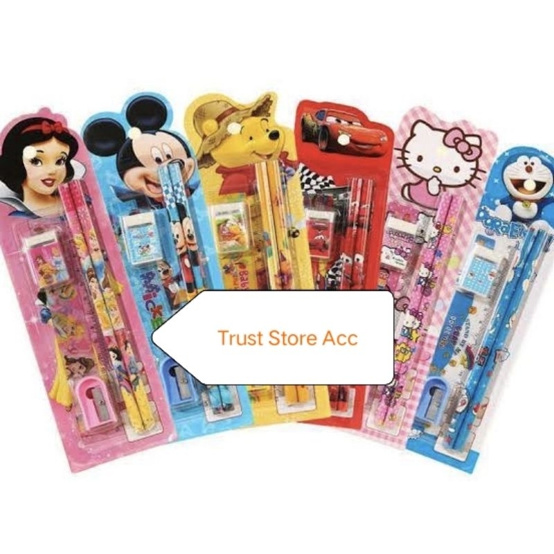 

Alat Tulis Pensil Karakter 5in1
