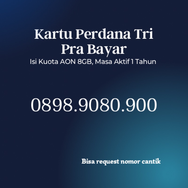 Nomor Cantik TRI 291021.3