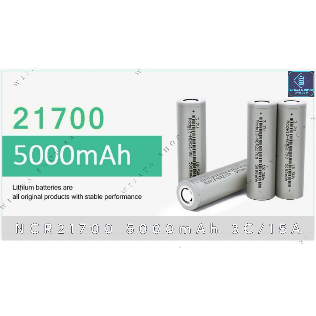 BATTERY TESLA PANASONIC NCR 21700 5000mAh 3.7v AUTHENTIC BY PANASONIC