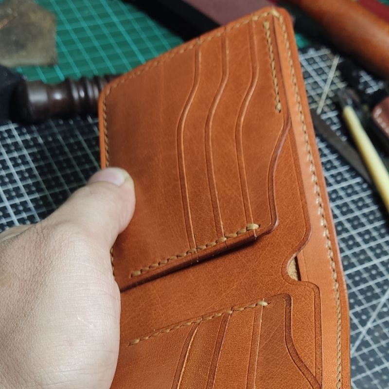 Dompet kulit HANDMADE kulit vegtan kerbau