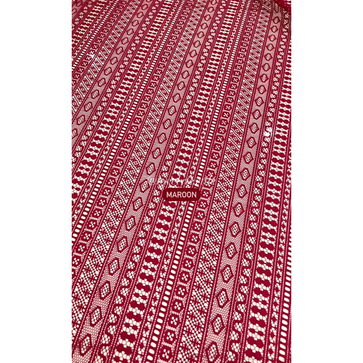 ➱➴≛❉ Kain Brokat Meteran / Kain Brukat Motif Salur Raya Laris