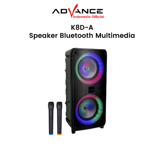 Speaker Bluetooth Advance K8D A Portable Karaoke Micro SD FM Radio