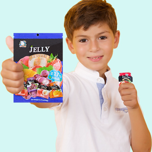 

➯⁂✯ ABC Jelly Pocket Fruity Assorted - Jeli Buah Aneka Rasa 240g Isi 12pcs Jual