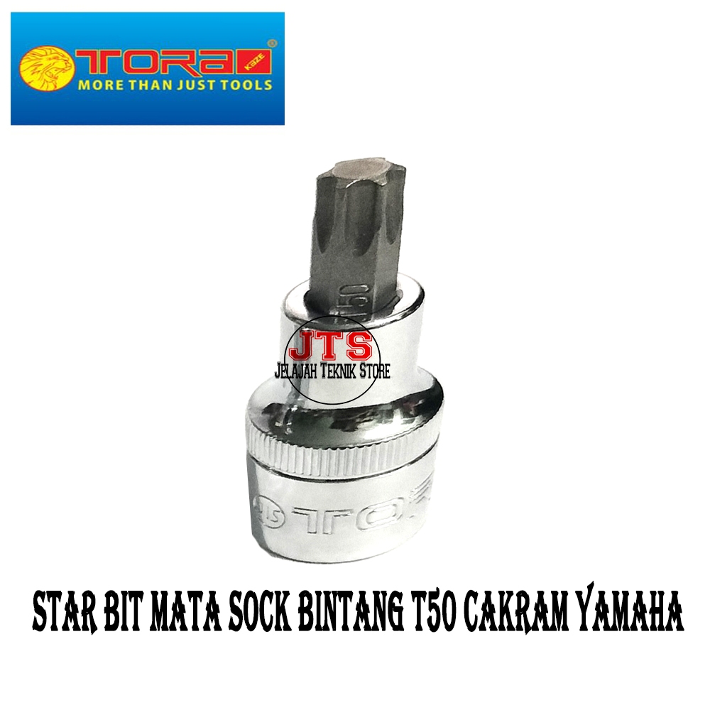 Mata TORA Sock Bintang T50 Untuk Cakram Kepala Babi Caliper Rem Yamaha / Kunci L Bintang Model Sok M