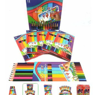 

➠☇☆✶ 1 PACK SQUEEZY PW-SQ 12L PENSIL WARNA PANJANG