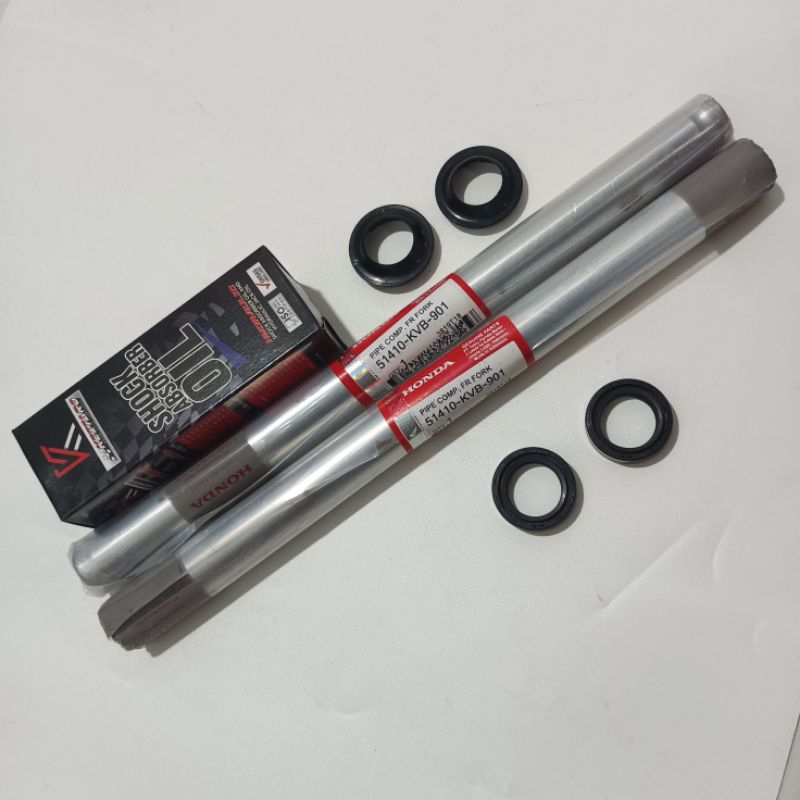 paket as shock depan Vario 110 karbu,Beat karbu, Scoopy karbu, paket as shock depan Honda KVB