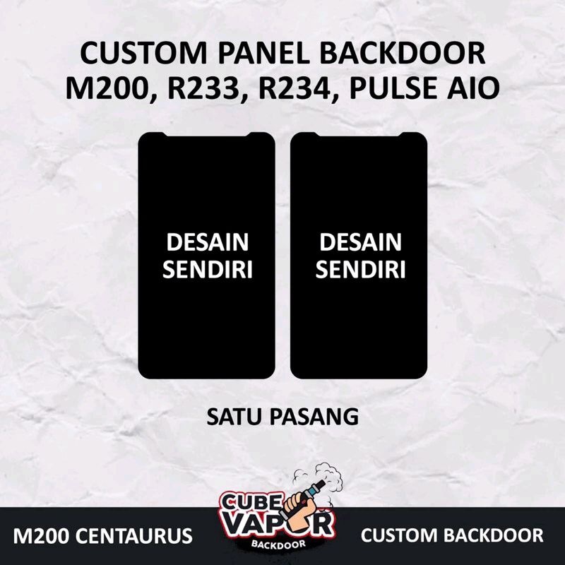 Custom Backdoor M200,R233,R234,Pulse Aio V5