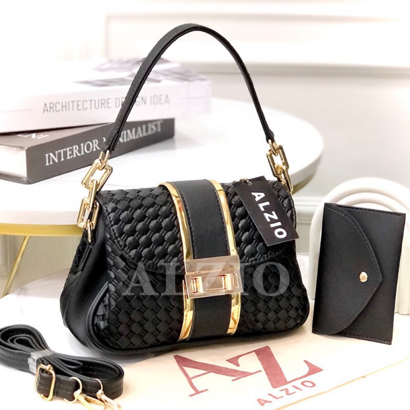 MURAH ALZIO - TAS SELEMPANG PESTA KOREAN BAG STYLE SLING BAG - ALZIO MEYSHA BAG 3RUANG