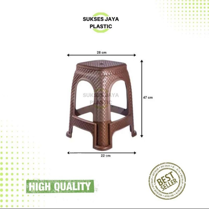 BANGKU/KURSI/BANGKU KONTER/KURSI PLASTIK/BANGKU PLASTIK AR