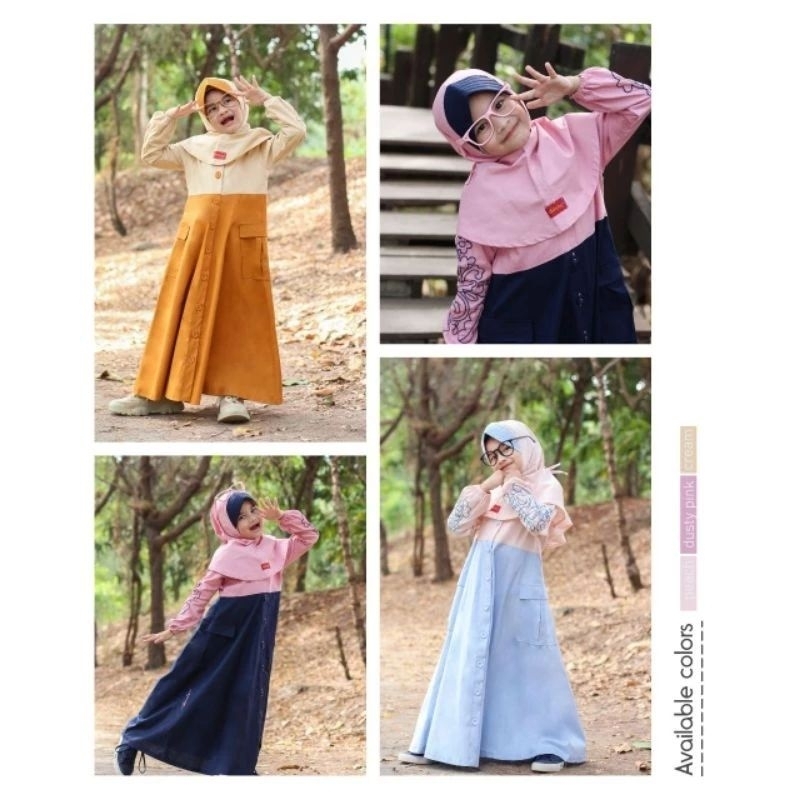 Abaya//Gamis anak terbaru by rumah Dannis
