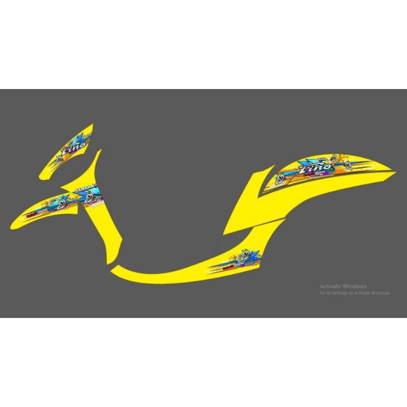 STIKER STRIPING FINO FI 125 TRANSPARAN HOLOGRAM CUSTOM MOTHAI THAILAND