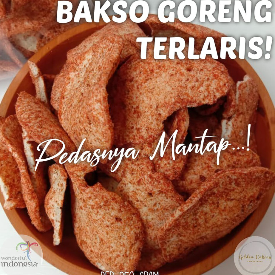 

☋➔✰✪ Keripik Bakso Goreng (Basreng) PEDAS - 250 gr