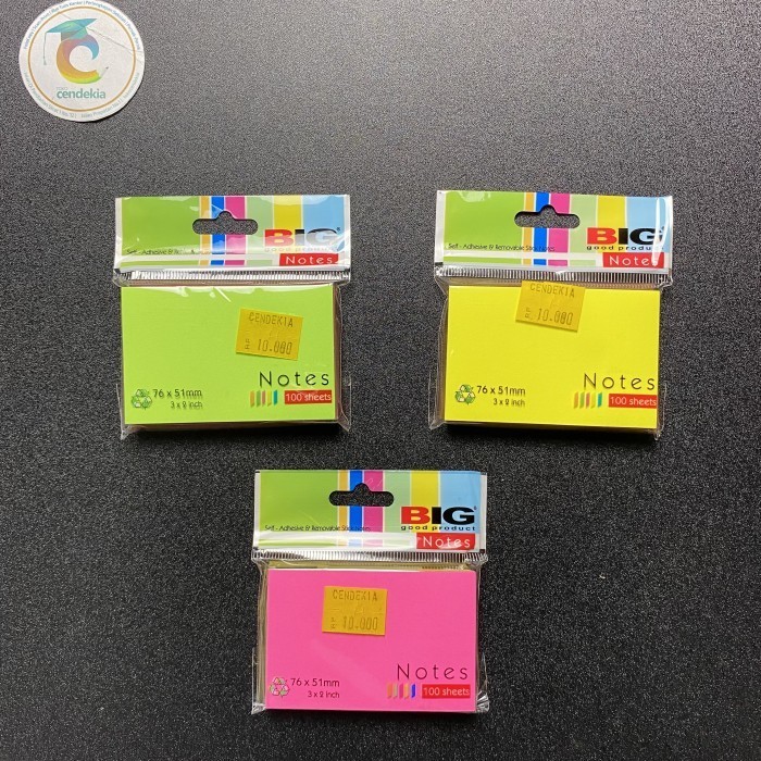 

Sticky Note / Index Mark / Pembatas BIG 76x51 warna tumpuk