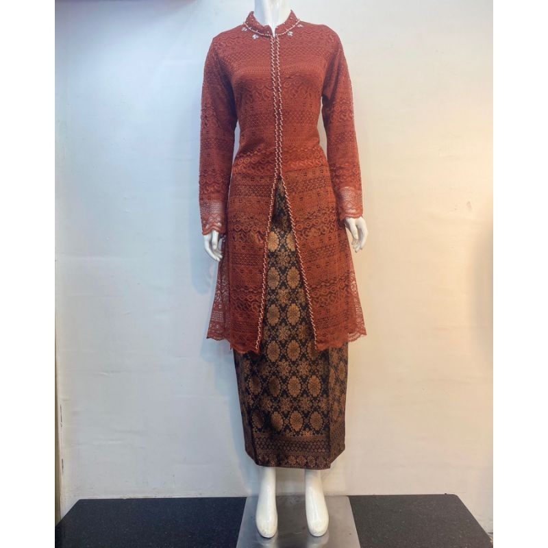 Realpict kebaya tunik brokat Payet ajwad / kebaya busui / kebaya jumbo / kebaya muslim / kebaya mode