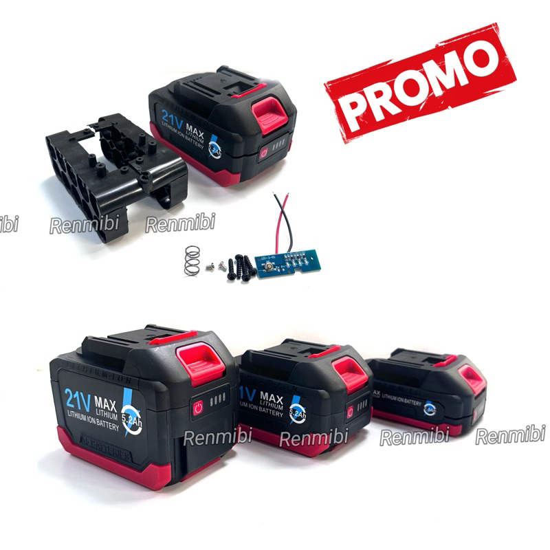 Cover baterai cordless case batre casing bms jld tool sunc nagawa ryu xenon
