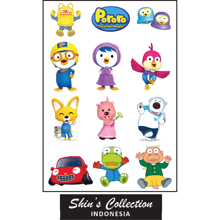 

Sticker kiscutting karakter A5 1lembar