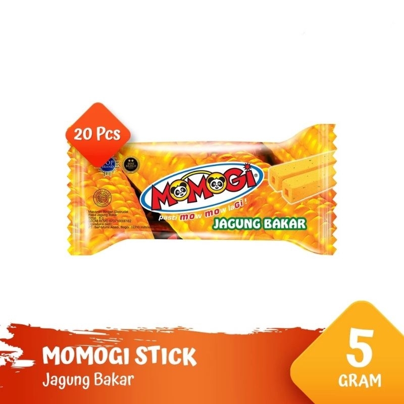 

Momogi Stick Snack Makanan Ringan 5gr Jagung Bakar - (1box @ 20pcs)