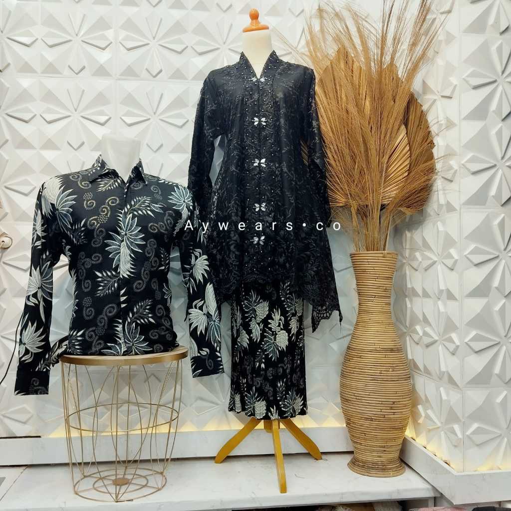 Aywears- Set Couple Kebaya Tunik tulle busui Juwita/ Kebaya Juwita busui / Kebaya Tulle modern