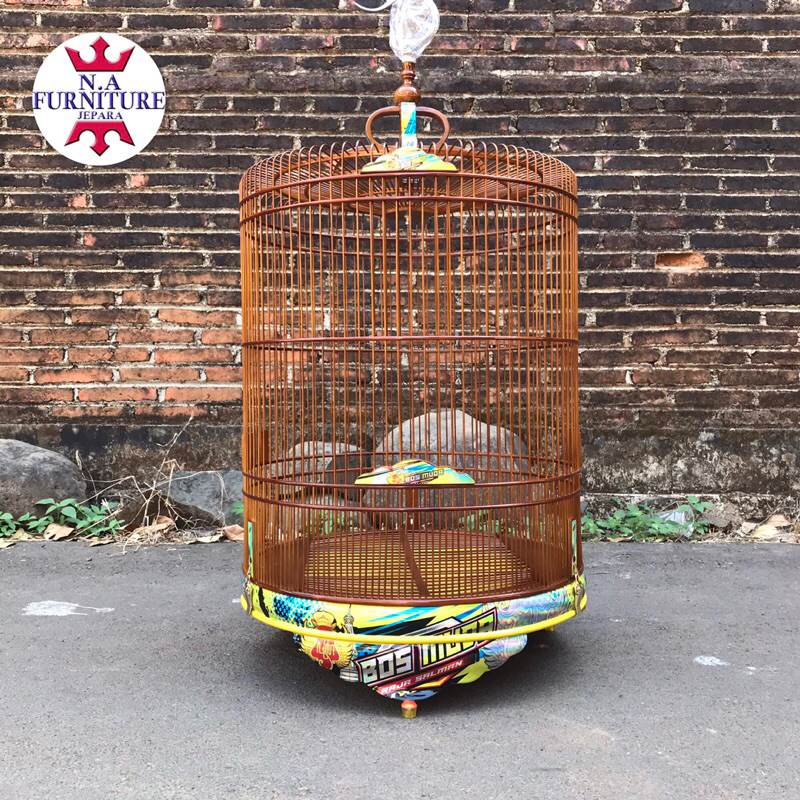 sangkar burung murai batu stiker decal,sangkar burung murai no2 kandang murai kayu jati